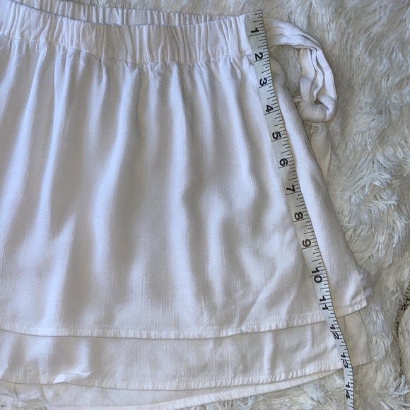 Splendid White Double Layer Side Tie Mini Skirt - Picture 7 of 7
